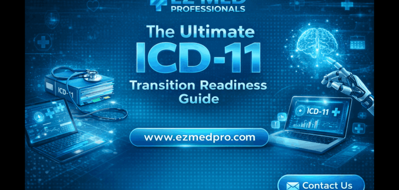 Healthcare team discussing their upcoming ICD-11 Transition strategy.