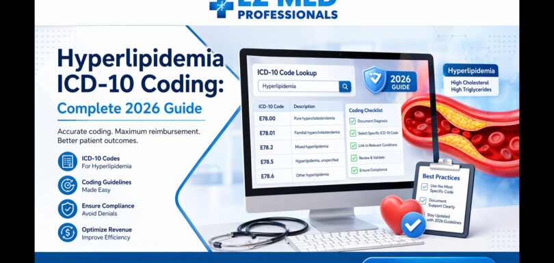 Hyperlipidemia ICD-10 coding based on LDL cholesterol and triglyceride lab values.