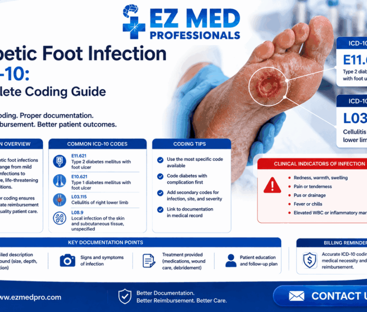 diabetic foot infection ICD-10 code complete coding guide 2025