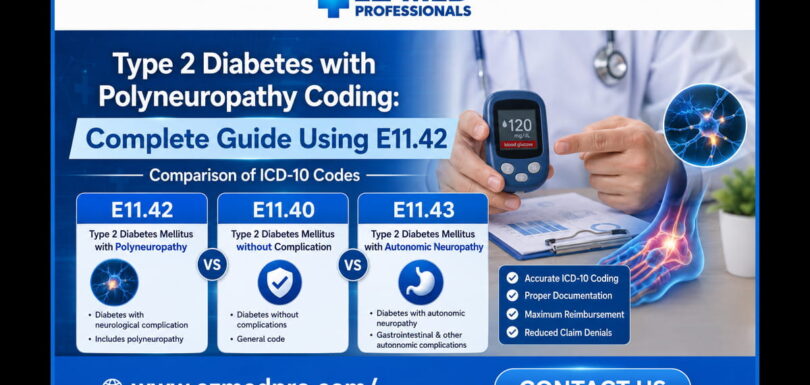 Comparison of ICD-10 codes E11.42, E11.40, and E11.43 for type 2 diabetes with and without complications