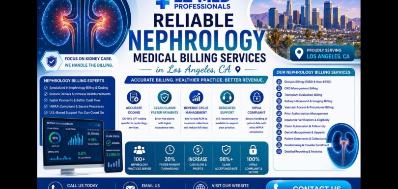 Nephrology Medical Billing Services in Los Angeles CA supporting kidney care practices