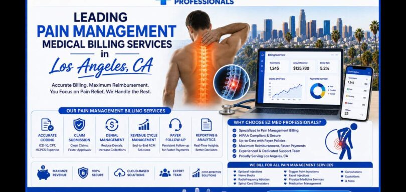 Pain Management Medical Billing Services in Los Angeles CA supporting interventional pain clinics